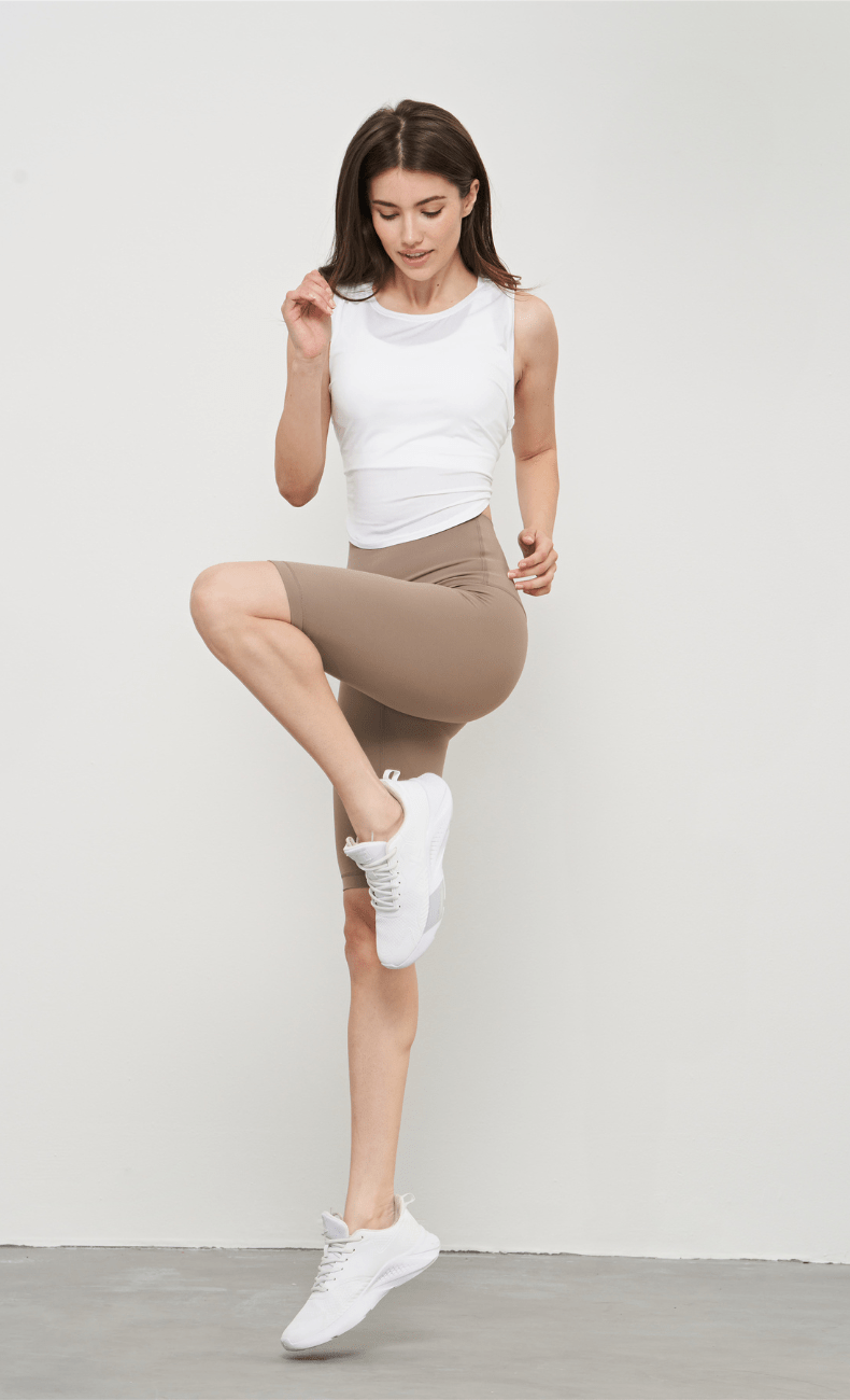 WOO YOGA Shorts Luna High-Waisted Seamless Fitness Short