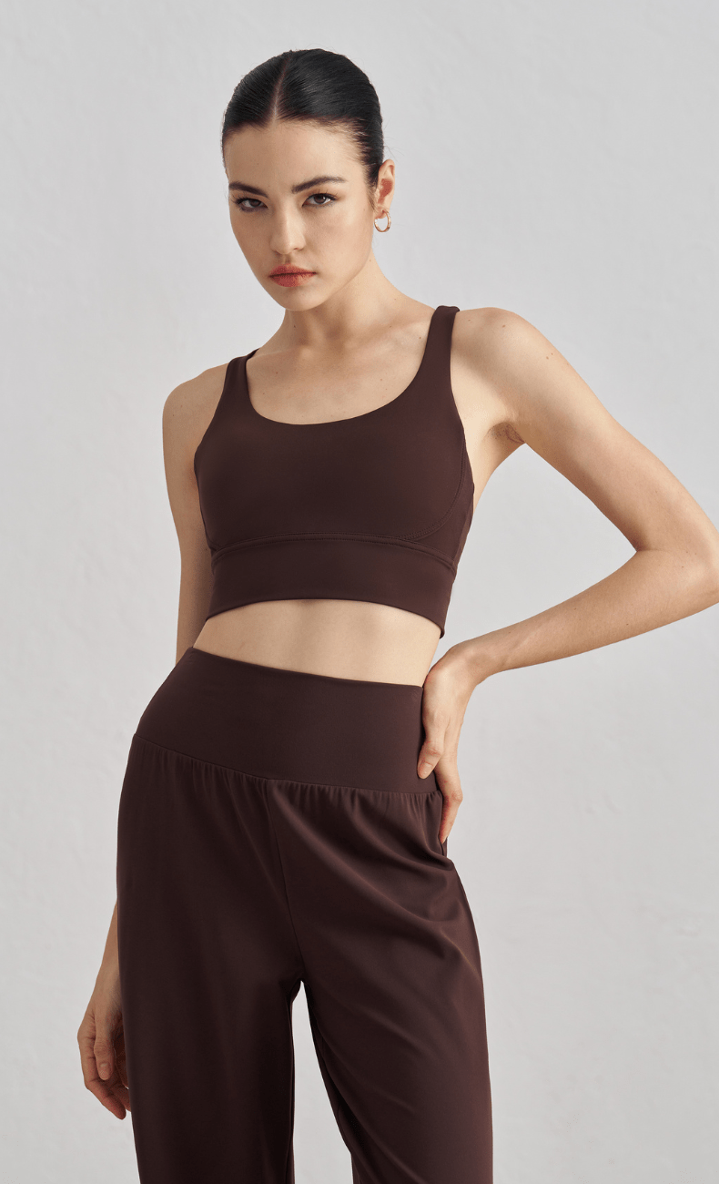 WOO YOGA Sports Bras Indira Open Back Sports Bra