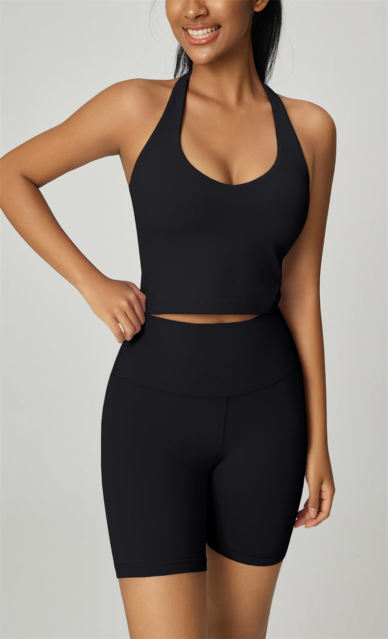 WOO YOGA Sports Bras Valentina Open Back Sports Bra