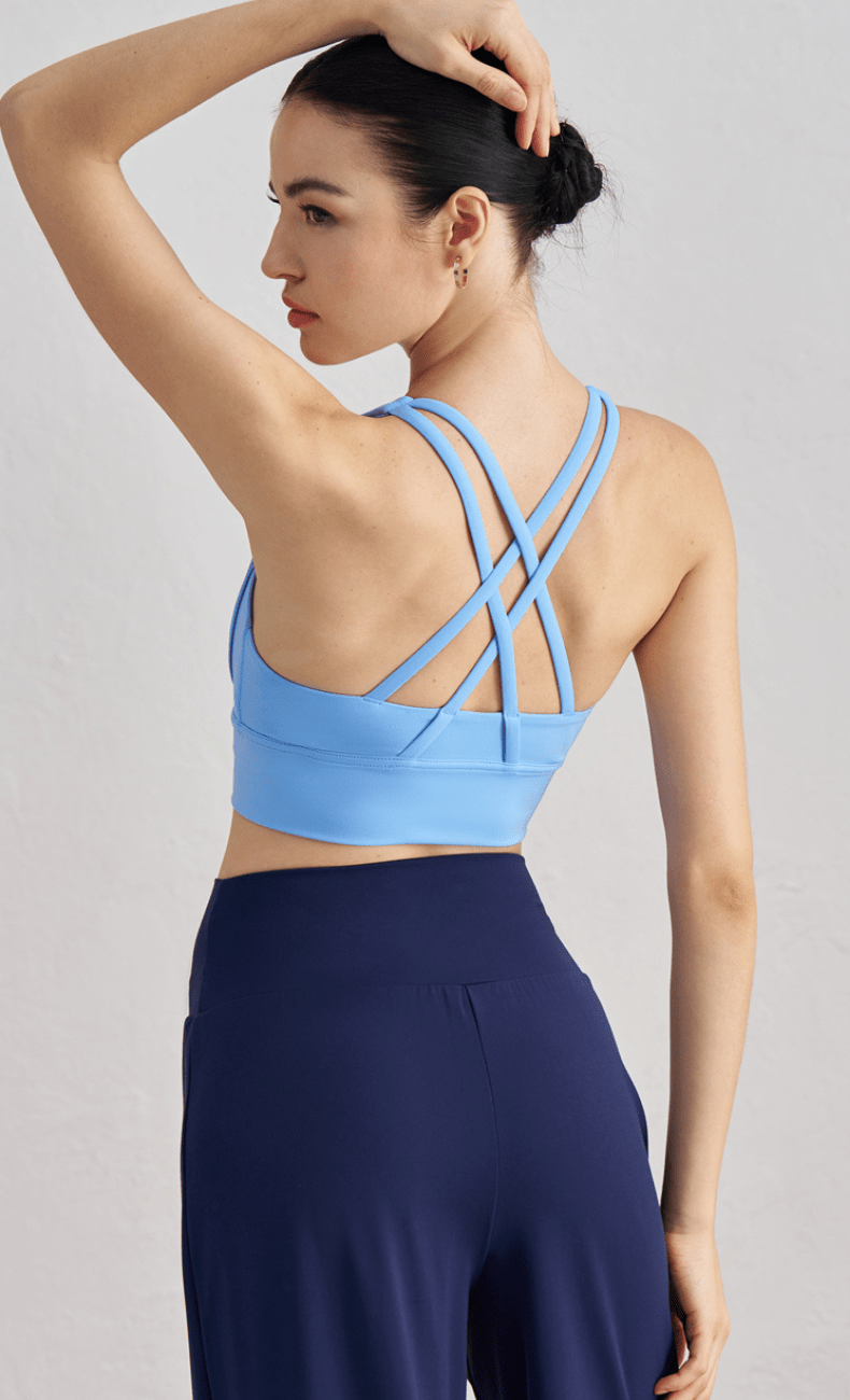 WOO YOGA Sports Bras Indira Open Back Sports Bra