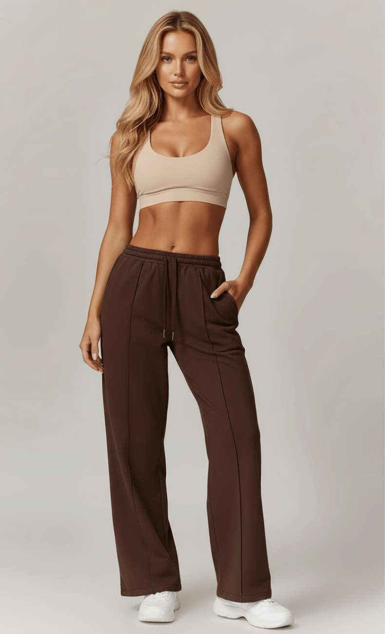 WOO YOGA Pants Victoria Organic Cotton Straight Leg Yoga Pant