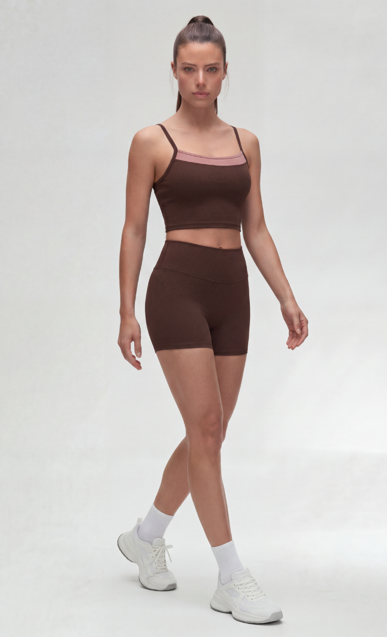 Darcy Flex Workout Tank & High Waisted Biker Short Set