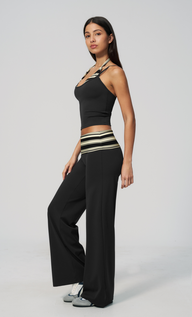 Harper Riviera Stripe Wide Leg Matching Set