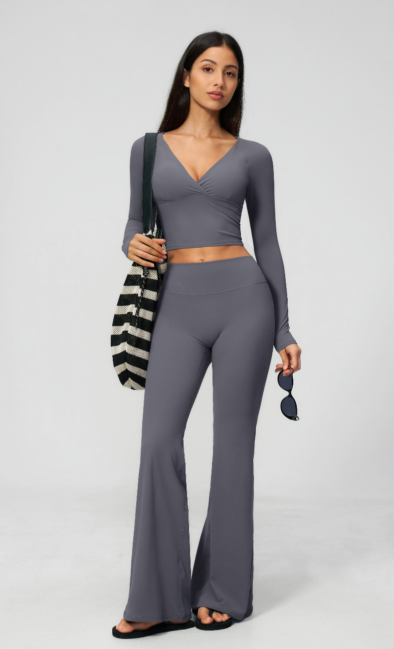 Leah High Waisted Flare Legging