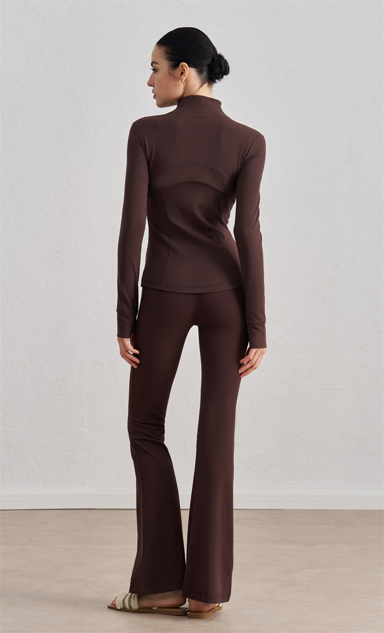 WOO YOGA Jackets Nova High Collar Thermal Compression Jacket