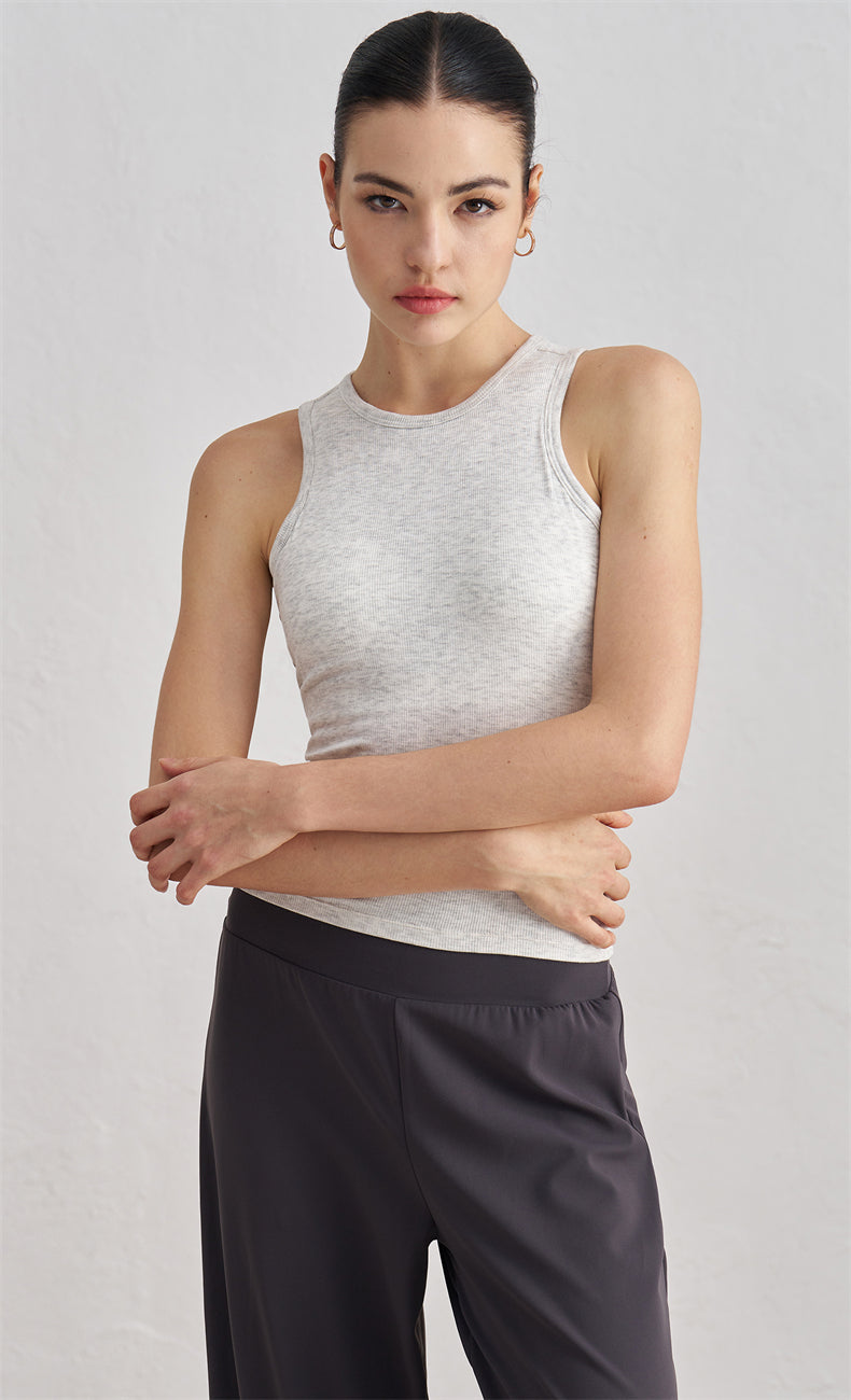 WOO YOGA Tops & Tees Victoria Ribbed Slim Tank Top
