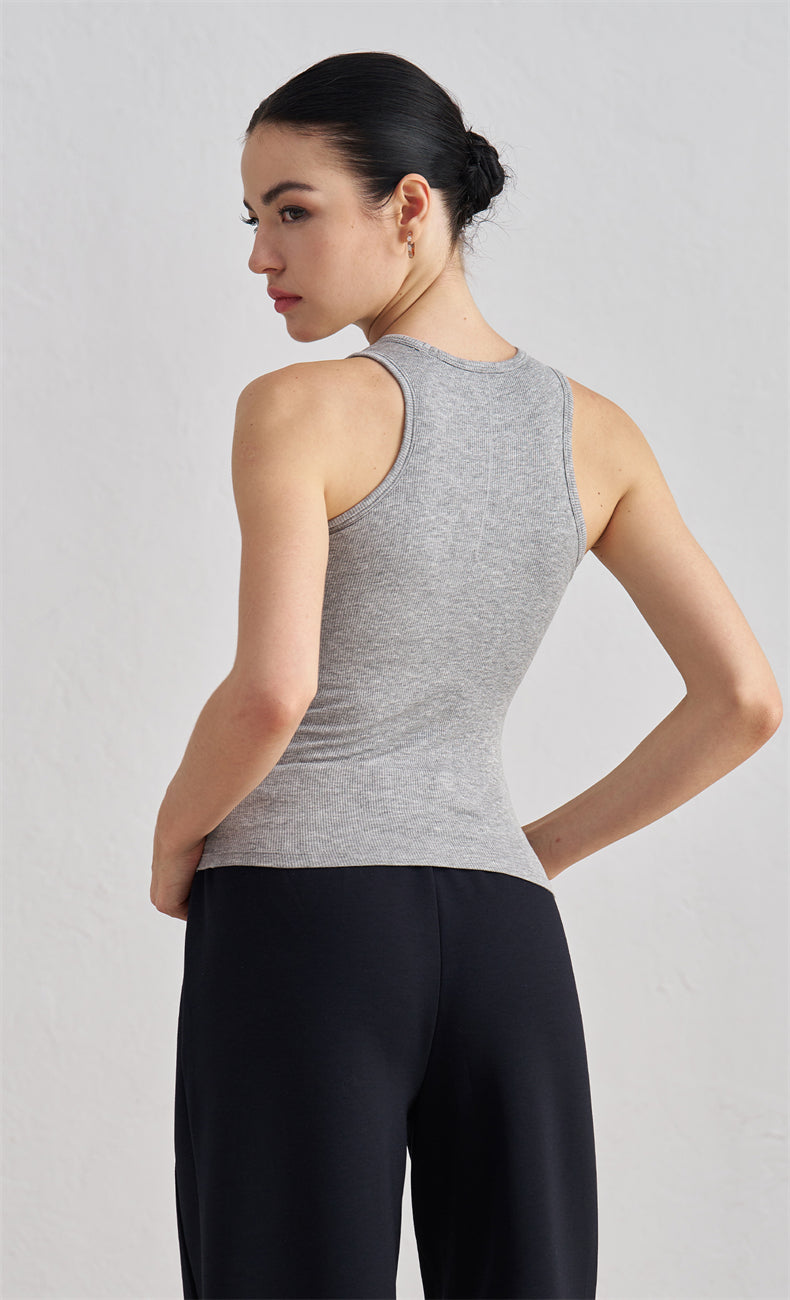 WOO YOGA Tops & Tees Victoria Ribbed Slim Tank Top
