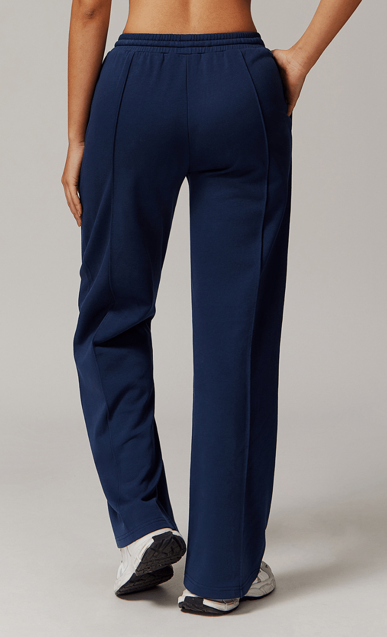 WOO YOGA Pants Victoria Organic Cotton Straight Leg Yoga Pant