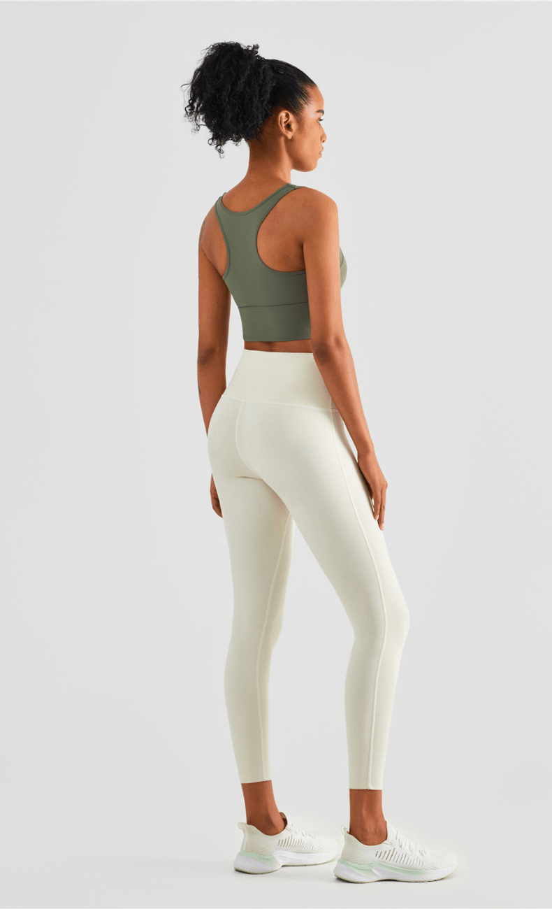 WOO YOGA Sports Bras Heather High Impact Built-in Bra Tank