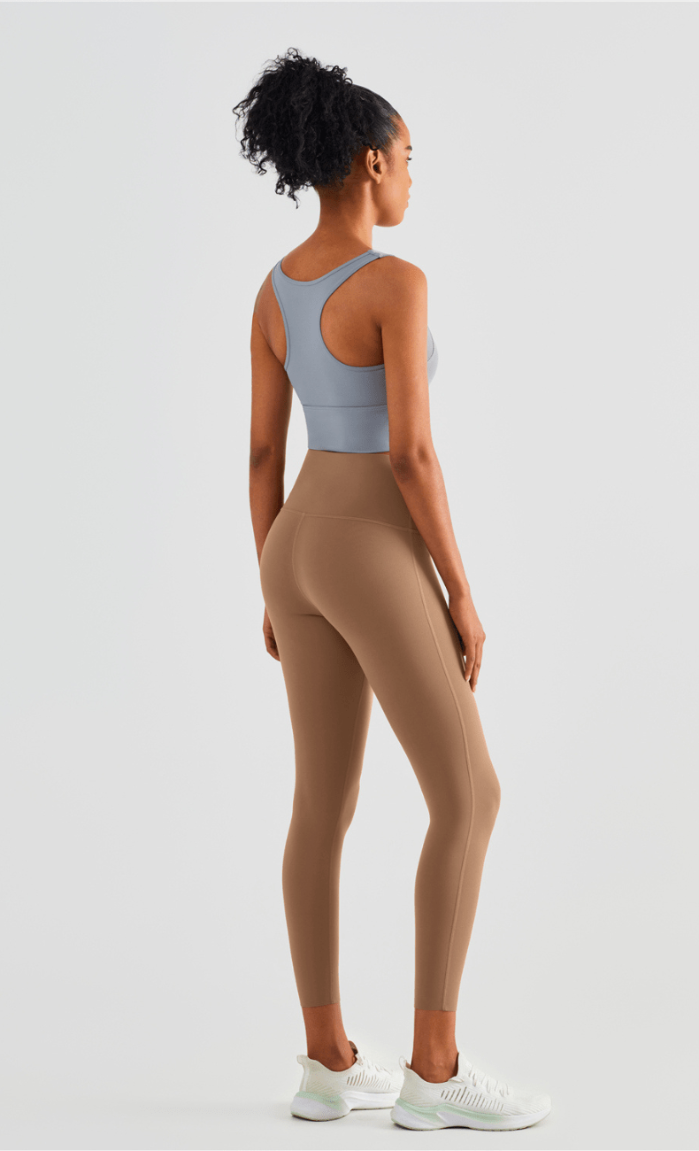 WOO YOGA Sports Bras Heather High Impact Built-in Bra Tank