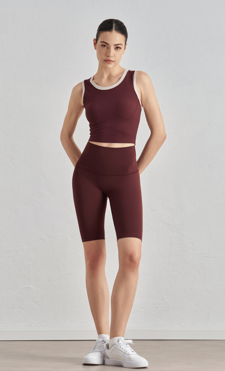 WOO YOGA Sports Bras Danielle Ribbed Tank Top