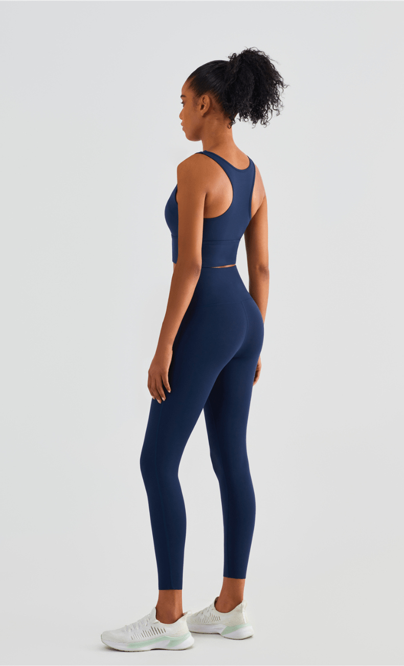 WOO YOGA Sports Bras Heather High Impact Built-in Bra Tank