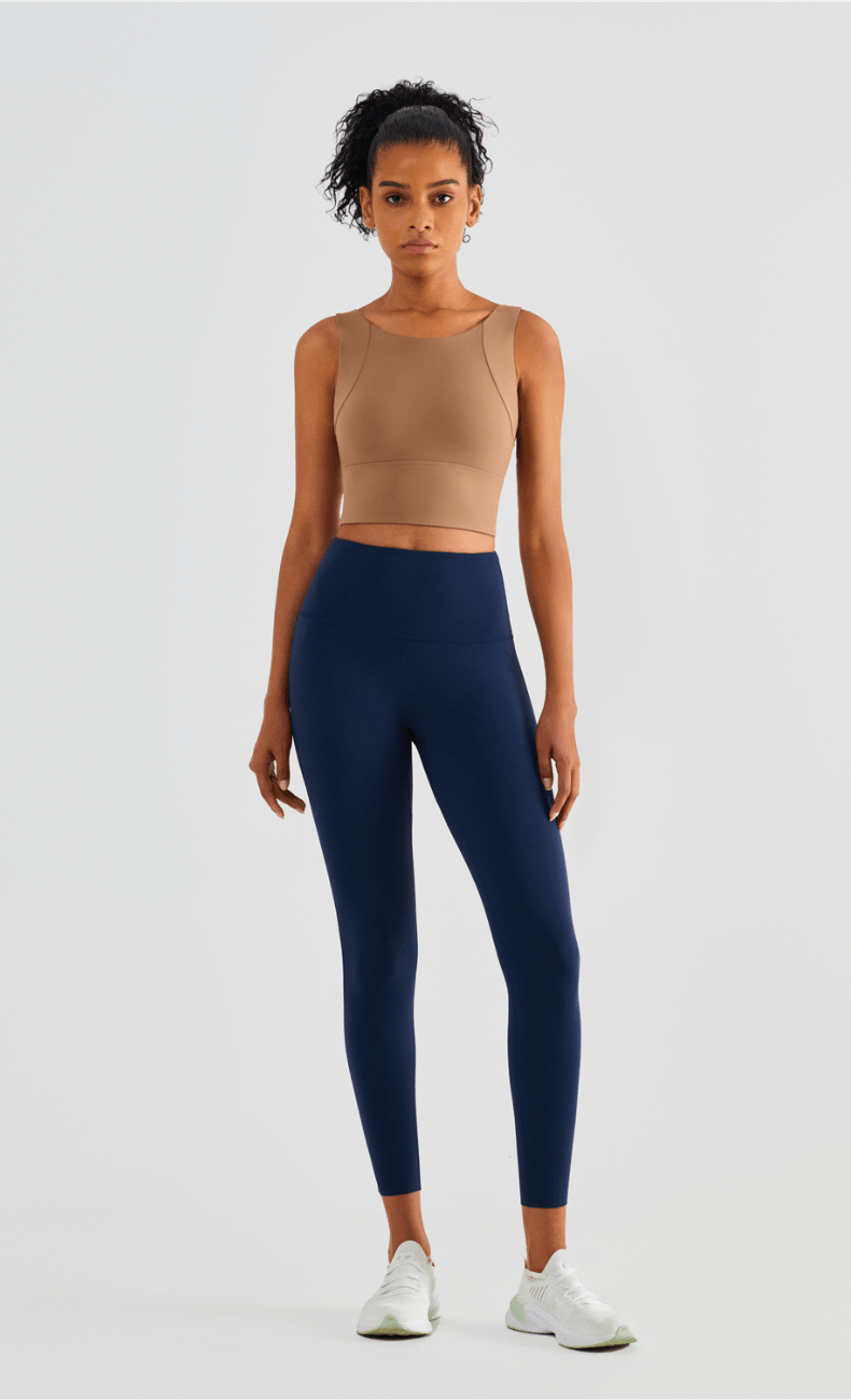 WOO YOGA Sports Bras Heather High Impact Built-in Bra Tank