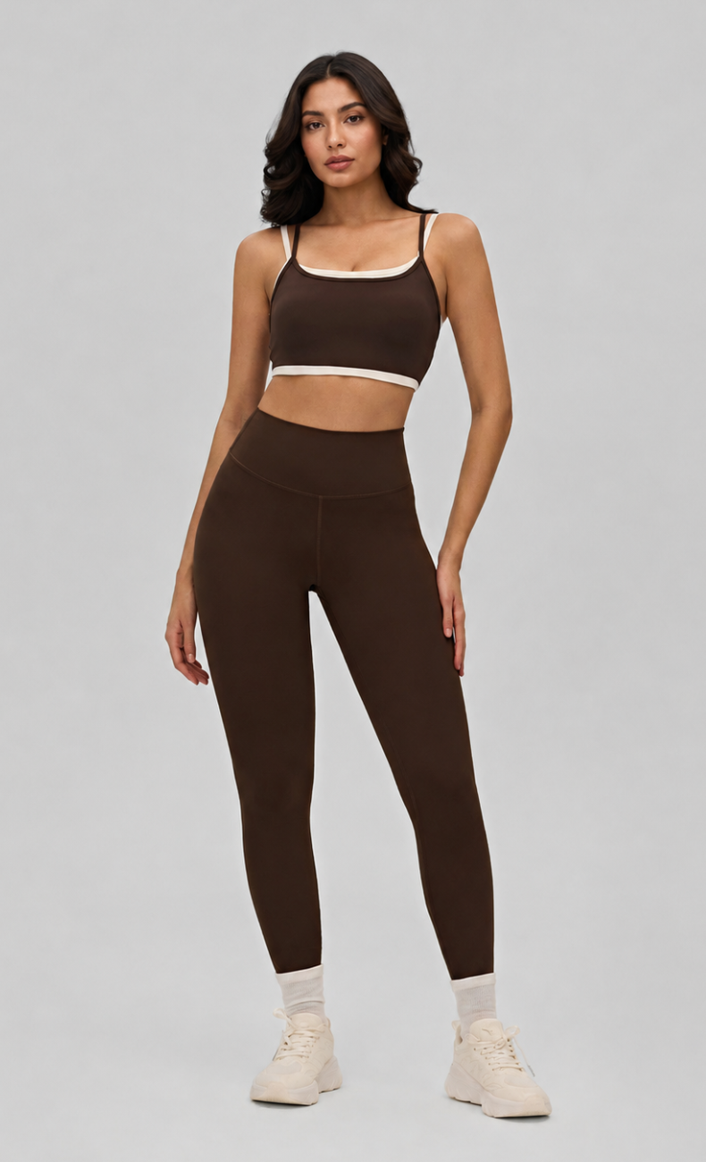 Elle Contrast Trim Workout Set