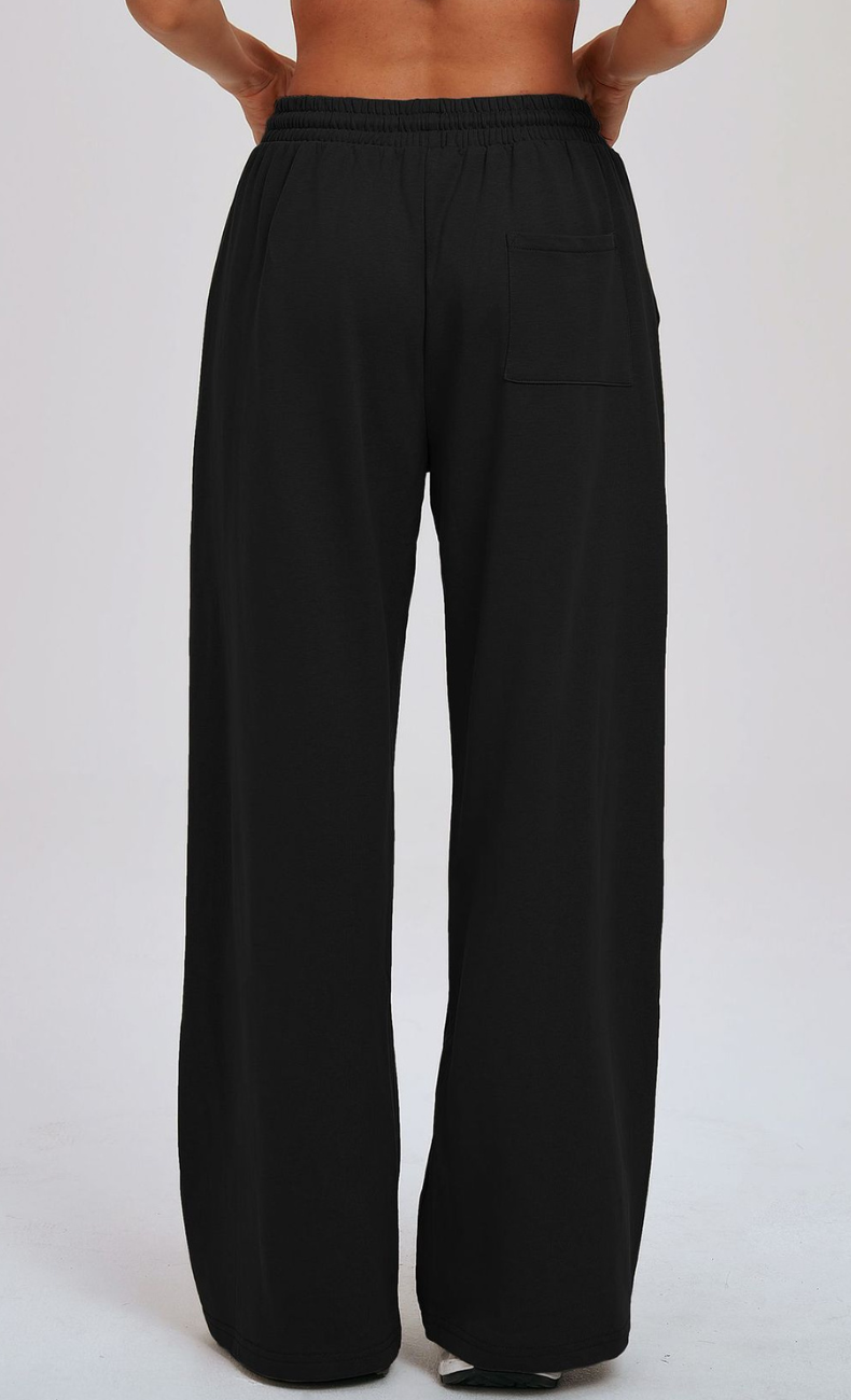 Kenna Cotton Sweatshirt & Relaxed Wide-Leg Pant Set