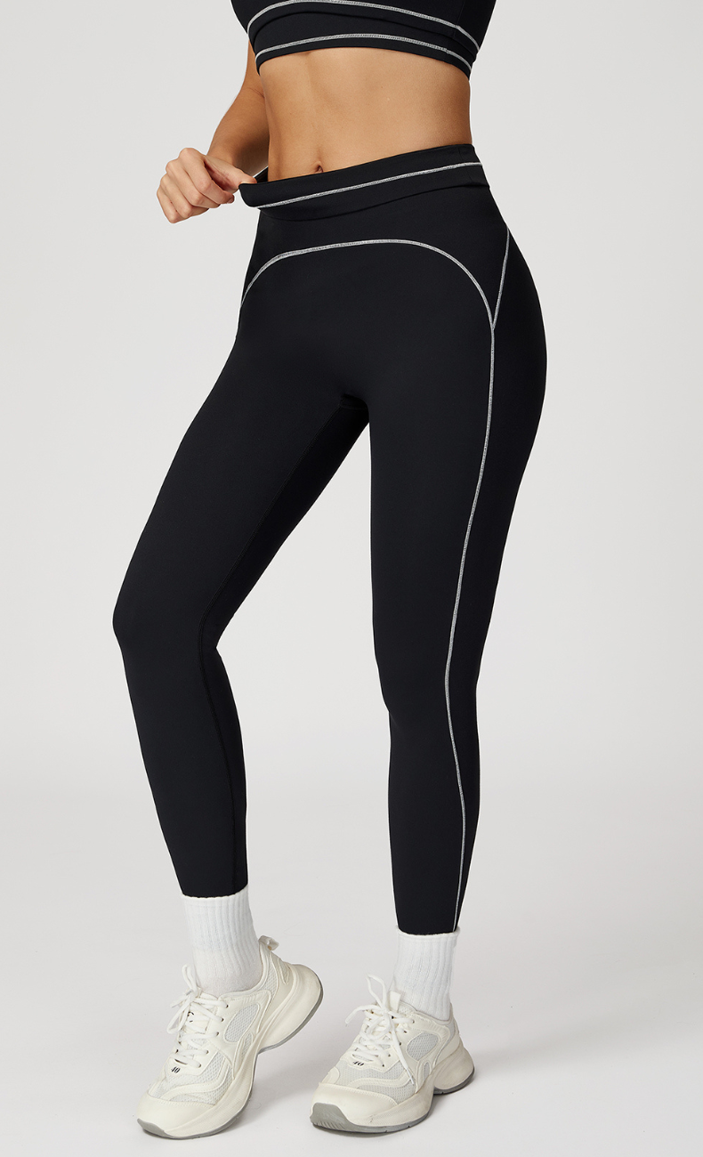 Alexis Open Back Contrast Trim Activewear Set