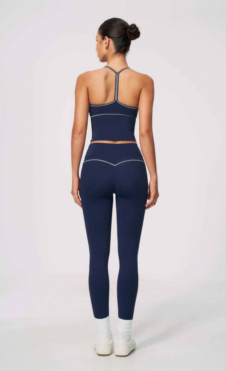 Arielle V-Neck Cami High Waist Leggings Workout Set