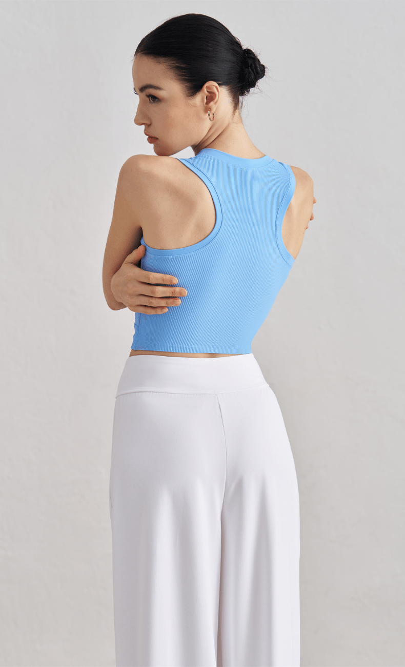 WOO YOGA Sports Bras Danielle Ribbed Tank Top