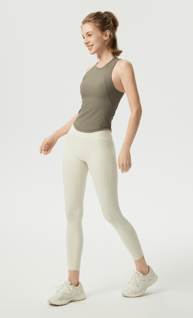 WOO YOGA Tops & Tees Selene Ribbed Built-In Bra Tank