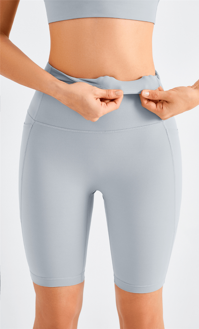 WOO YOGA Shorts Isis High-Waist Seamless Biker Short With Pocket