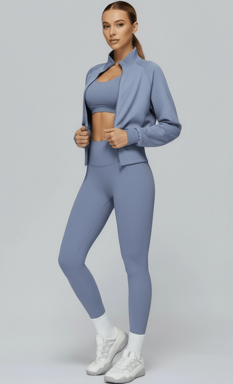 WOO YOGA Jackets Mila Cotton Zip-Up Jacket