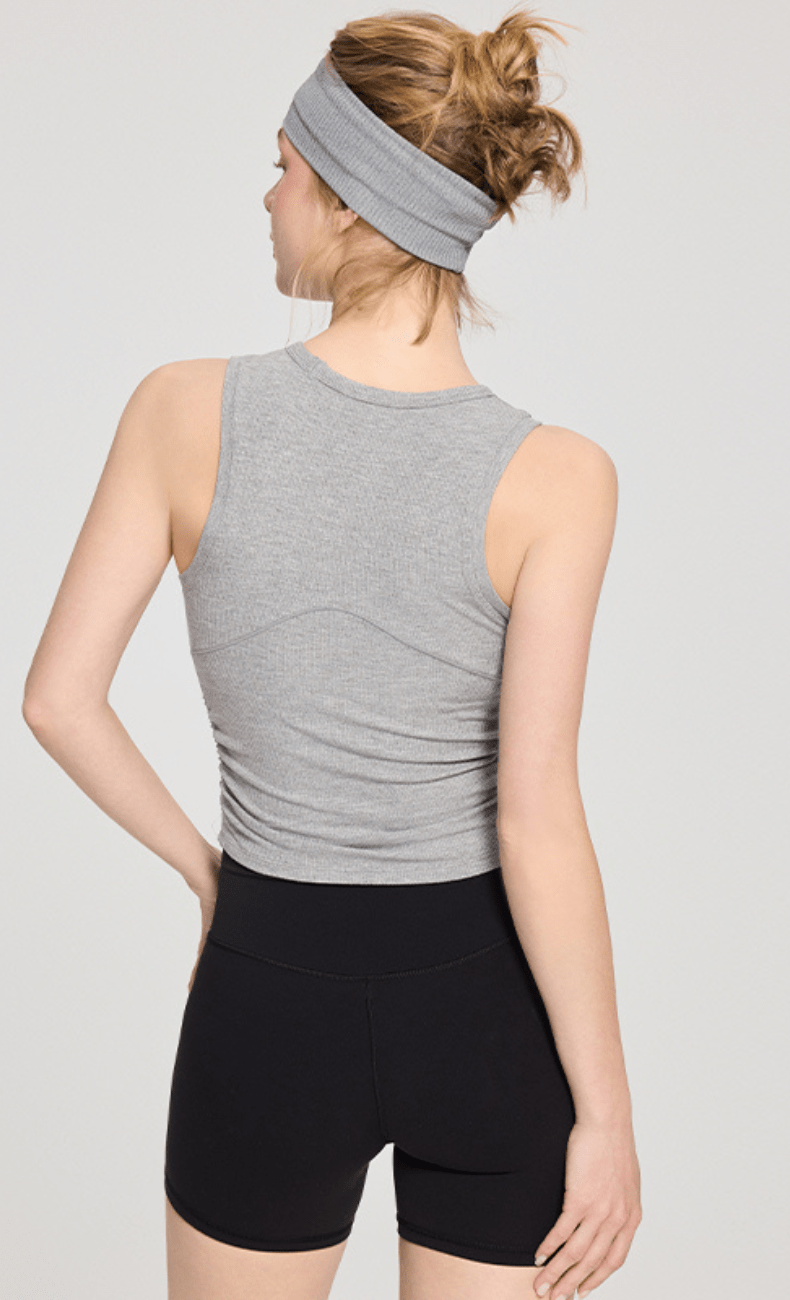 WOO YOGA Sports Bras Ceci Ribbed Built-in Bra Tank Top