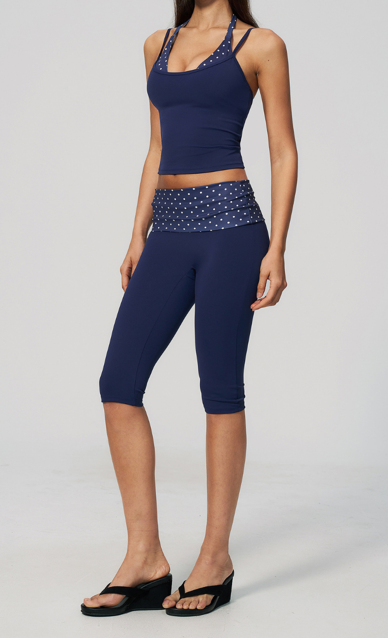 Audrey Polka Dot Activewear Set
