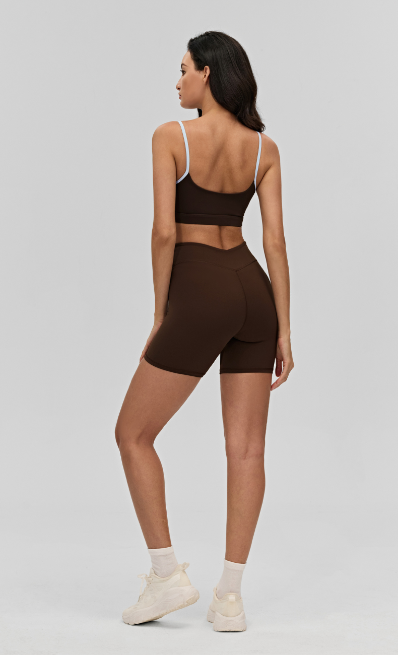 Elodie V-Waist Scrunch Butt Biker Shorts