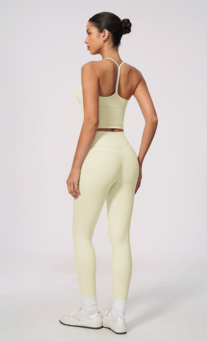 Arielle V-Neck Cami High Waist Leggings Workout Set