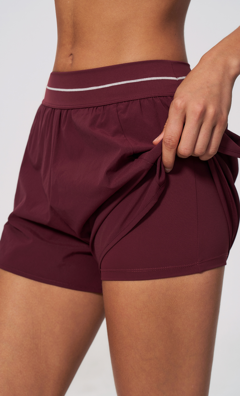 Arielle V-Neck Cami Flowy Shorts Workout Set
