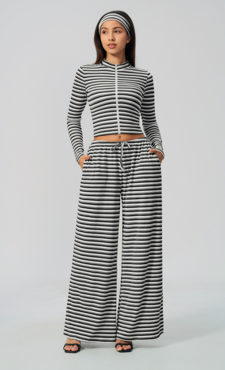 Alix Striped 3-Piece Lounge Set