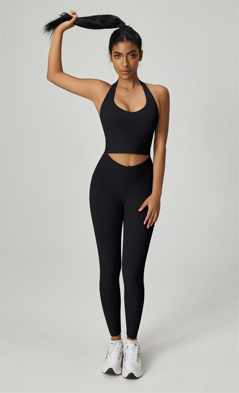 WOO YOGA Sports Bras Valentina Open Back Sports Bra