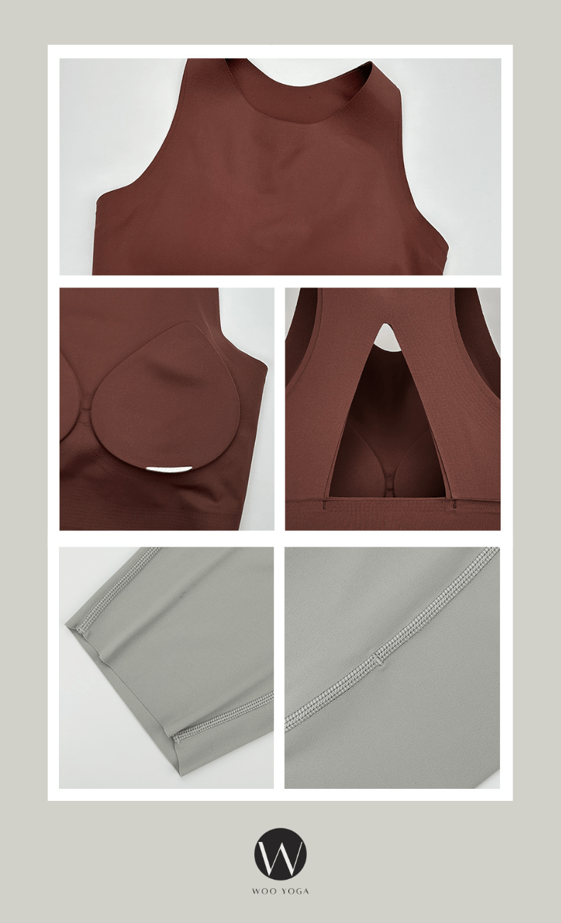 WOO YOGA Matching Sets Lila FlexFlow Fitness Set