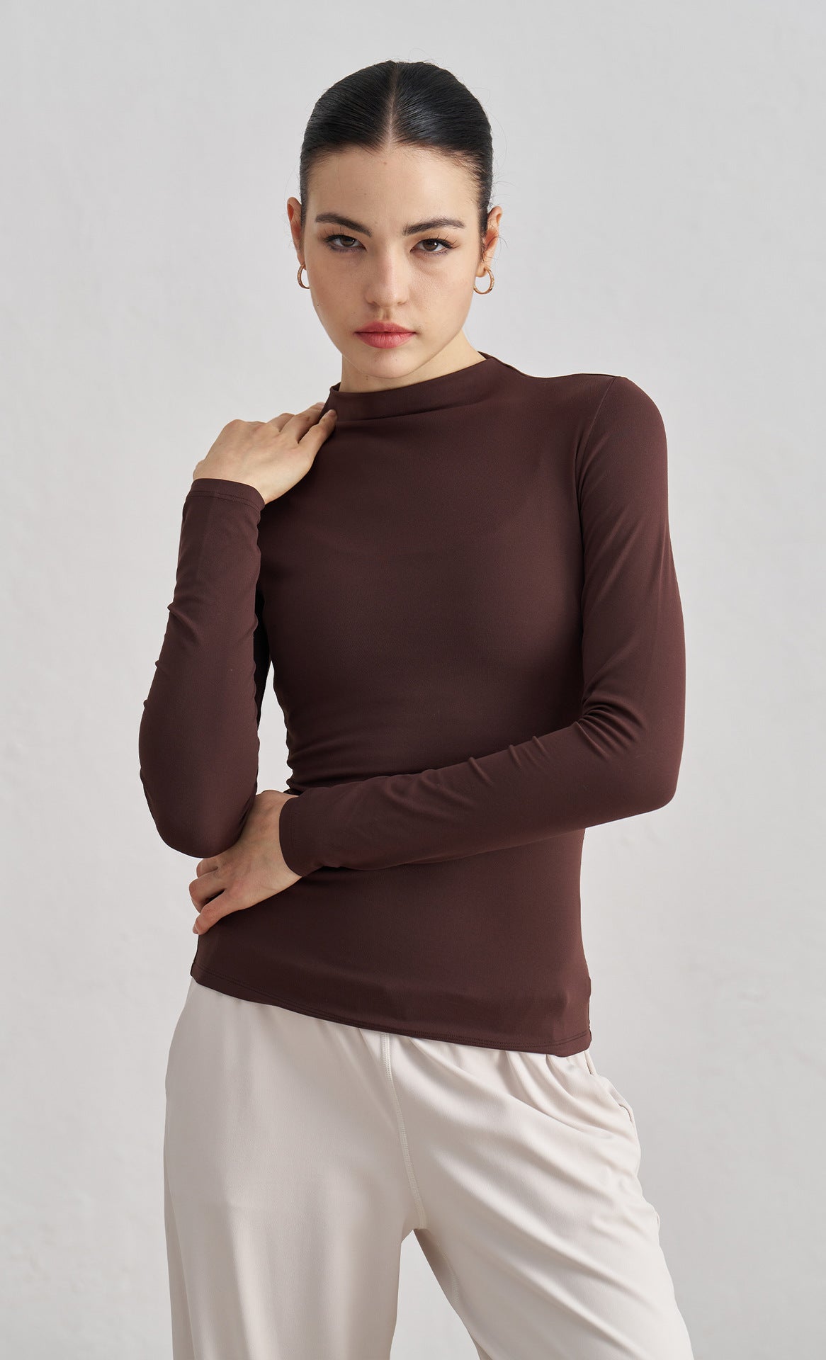 WOO YOGA Tops & Tees Madeleine High-Stretch Fitness Long Sleeve