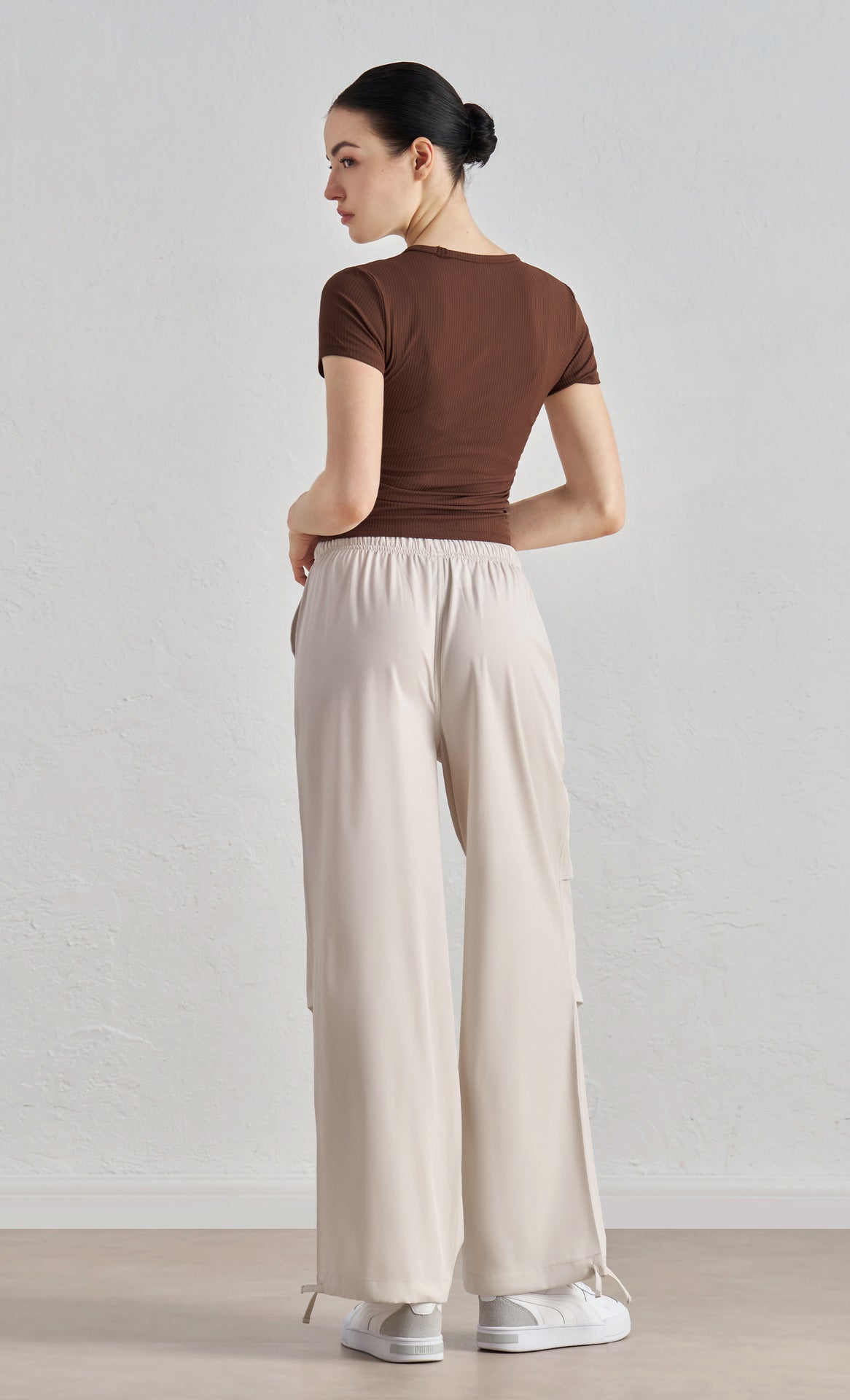 WOO YOGA Pants Luna High-Waisted Lightweight Casual Jogger