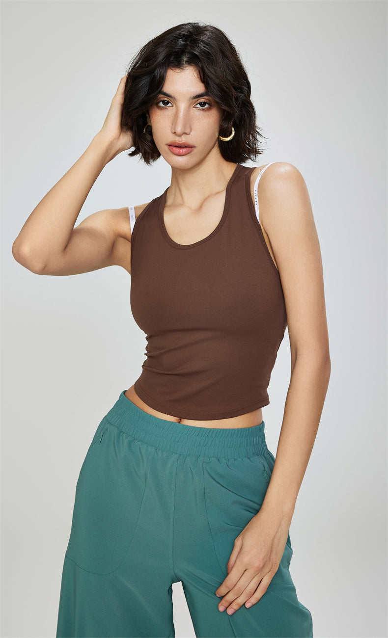 WOO YOGA Tops & Tees Gia Open Back Tank Top 
