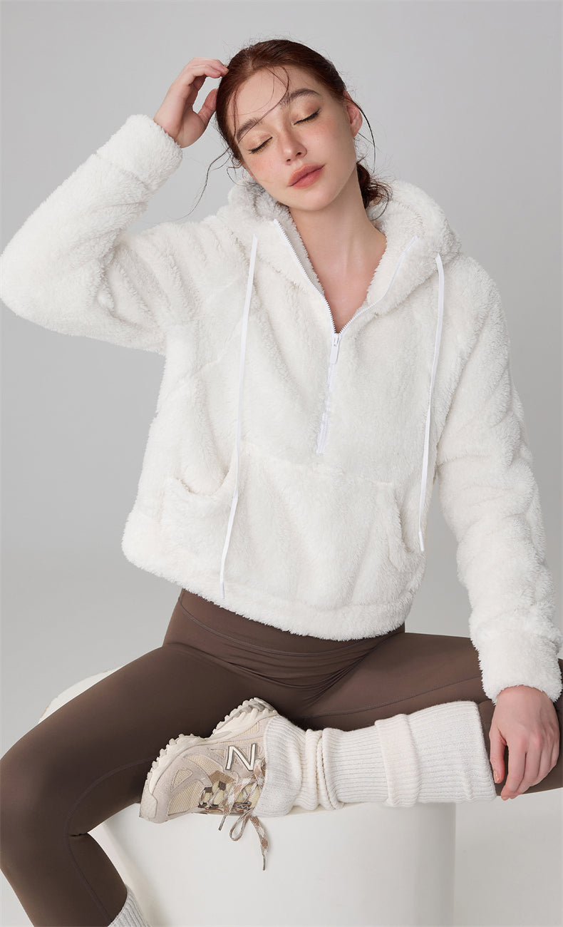 WOO YOGA Jackets Kaia Ultra Warm Fleece Hoodie 