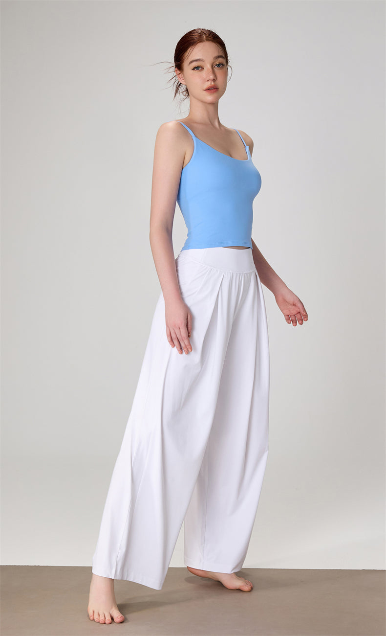 WOO YOGA Pants Elara Wide Leg Lightweight Sweatpant 