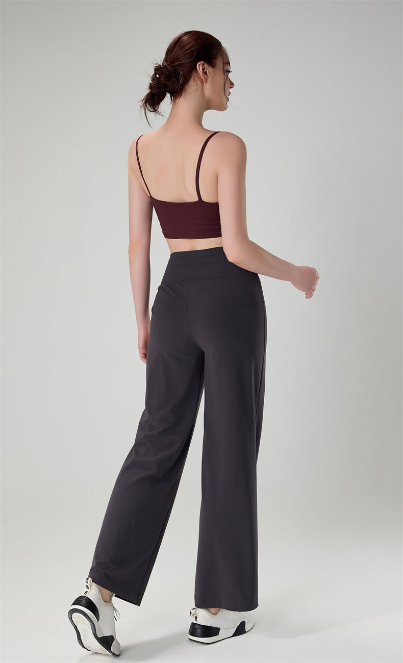 WOO YOGA Pants Alissa Wide Leg Lightweight Sweatpant 