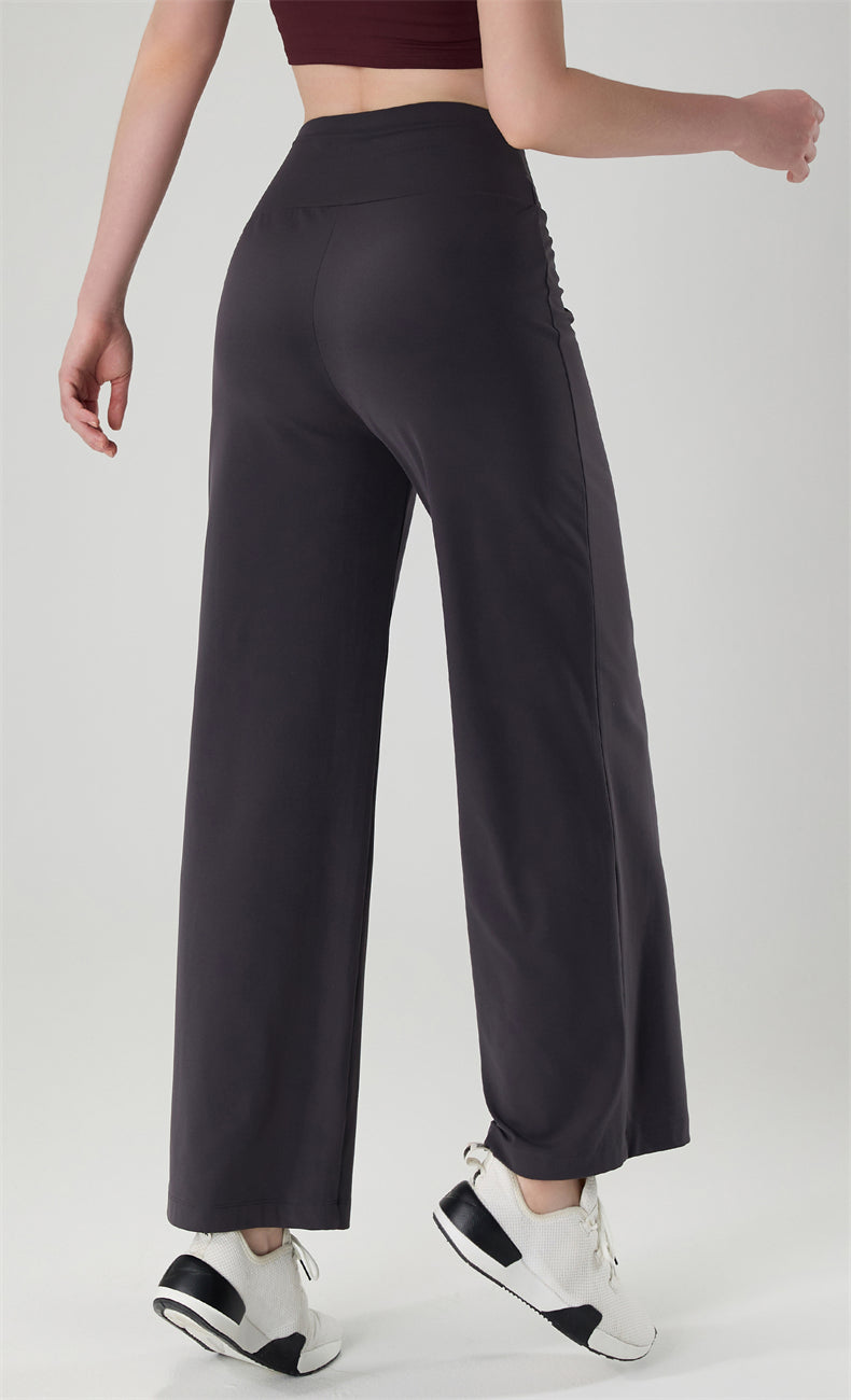 WOO YOGA Pants Alissa Wide Leg Lightweight Sweatpant 