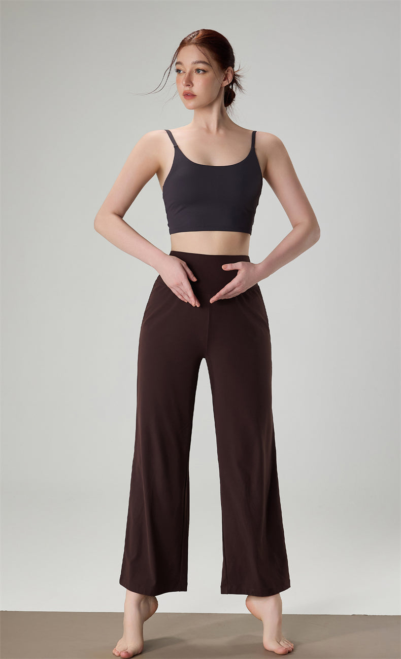 WOO YOGA Pants Alissa Wide Leg Lightweight Sweatpant 