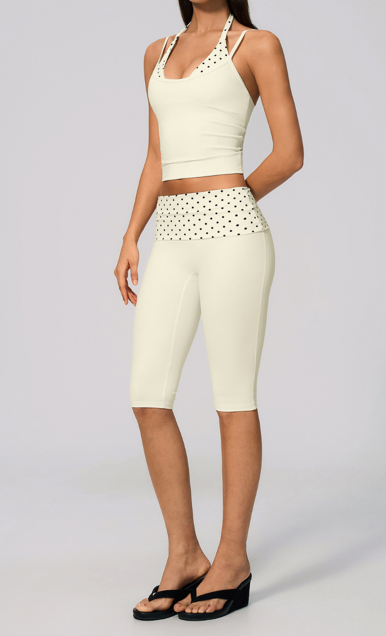 Audrey Polka Dot Activewear Set