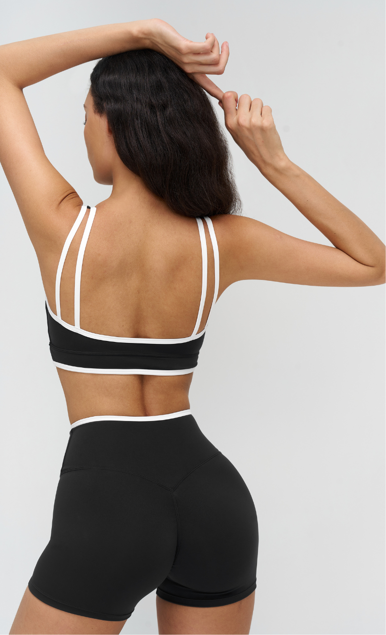Ashley Sculpt Sports Bra & High Waisted Biker Shorts Set