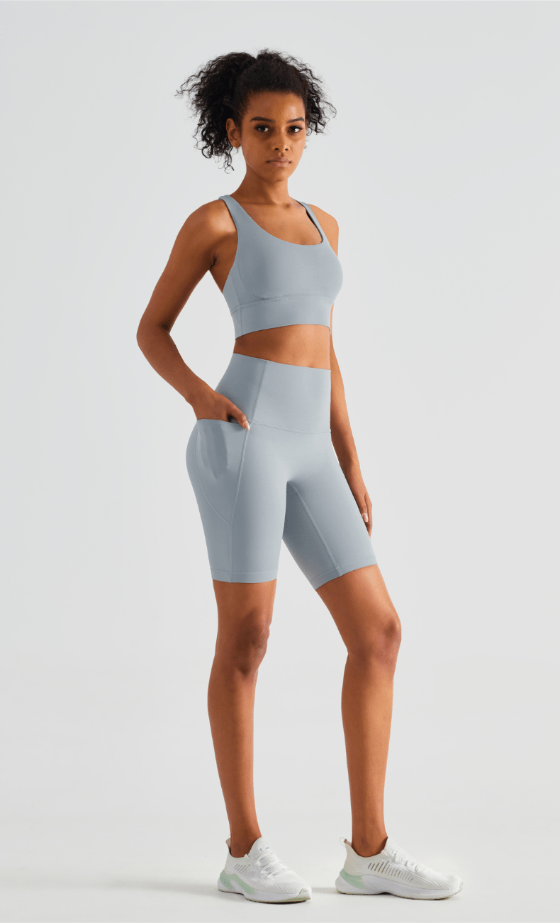 WOO YOGA Matching Sets Jen Seamless High Support Women Workout Set 