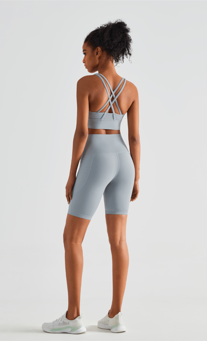 WOO YOGA Matching Sets Jen Seamless High Support Women Workout Set 