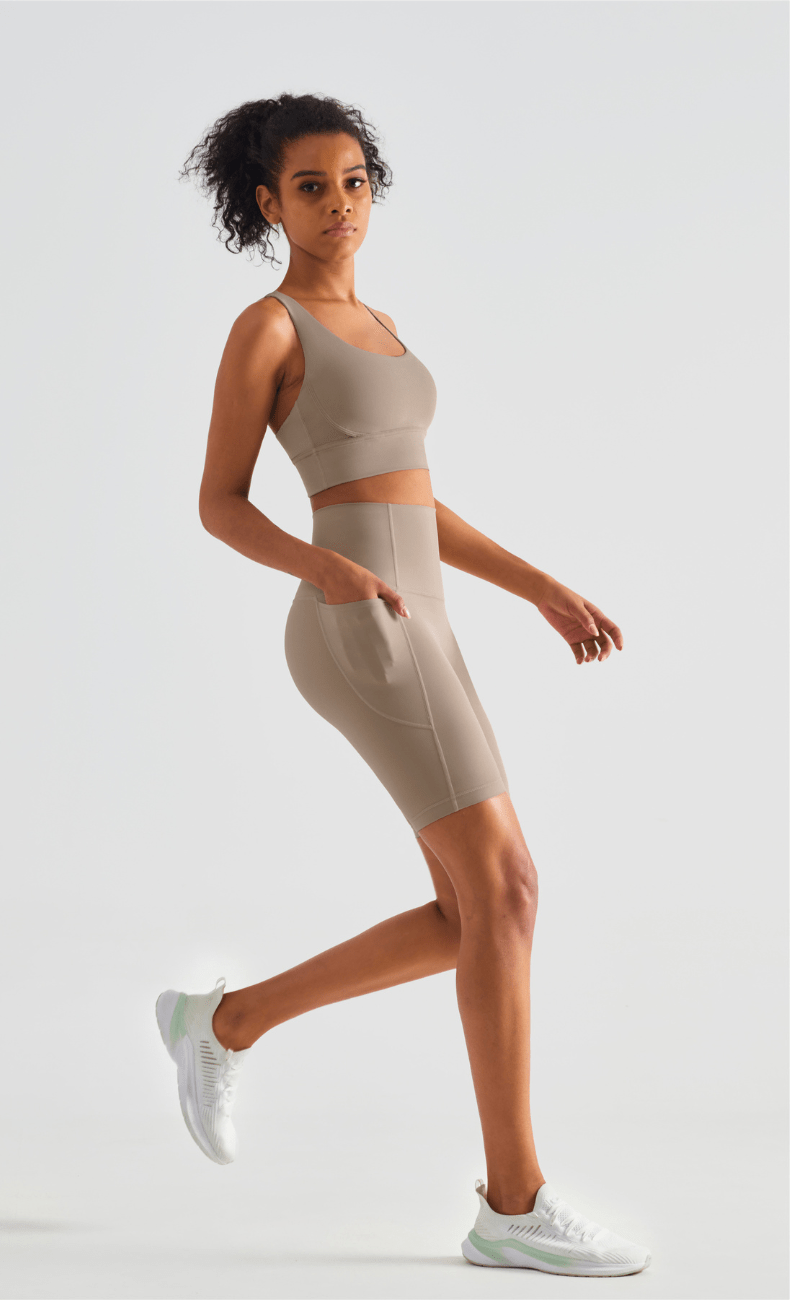 WOO YOGA Matching Sets Jen Seamless High Support Women Workout Set 