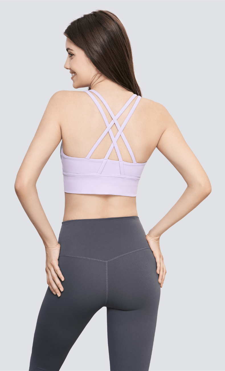 WOO YOGA Sports Bras Indira Open Back Sports Bra 