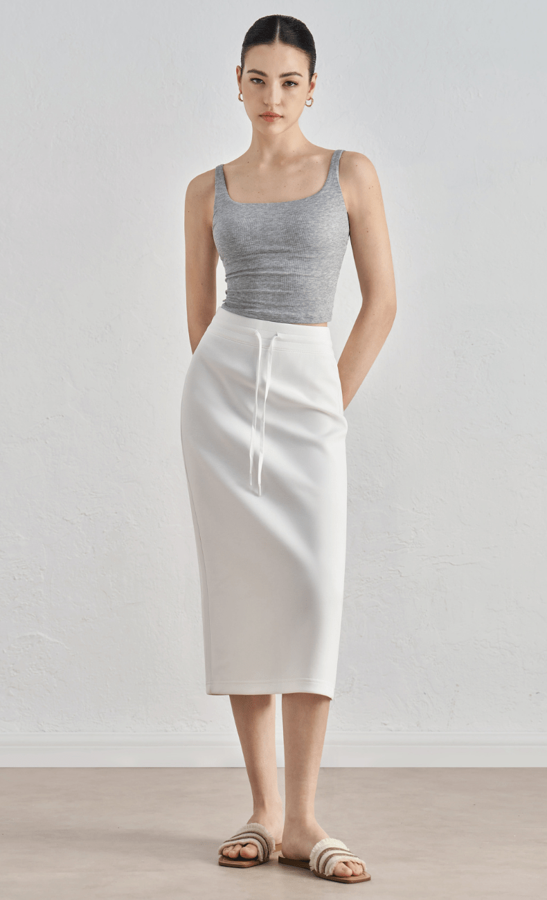 WOO YOGA Skirts Ophelia Athletic Midi Skirt 