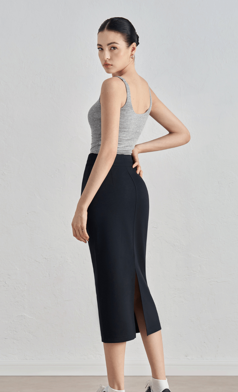 WOO YOGA Skirts Ophelia Athletic Midi Skirt 