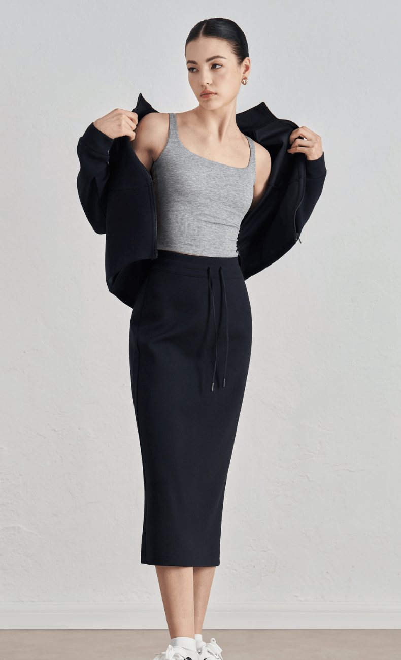 WOO YOGA Skirts Ophelia Athletic Midi Skirt 